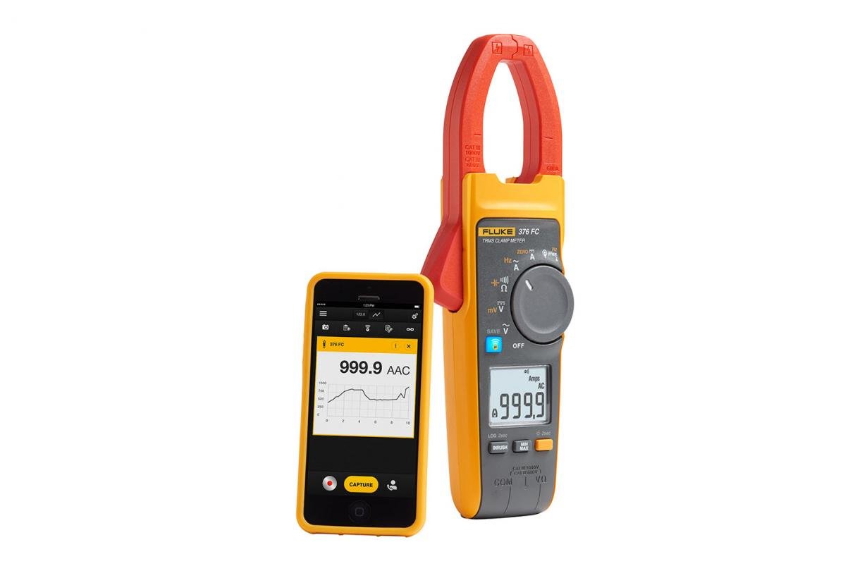 福禄克 采用 iFlex® 的 Fluke 376 FC 真均方根交流/直流钳形