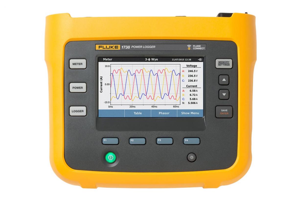 福禄克 Fluke 1736 和 1738 三相电能质量记录器仪