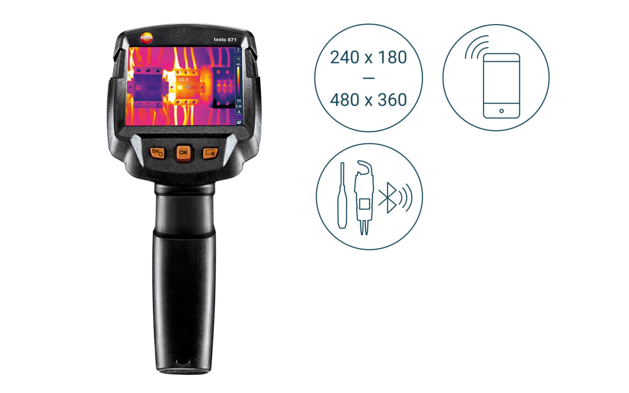 订货号 0560 8712 testo 871 - 红外热像仪(240x180红外像素