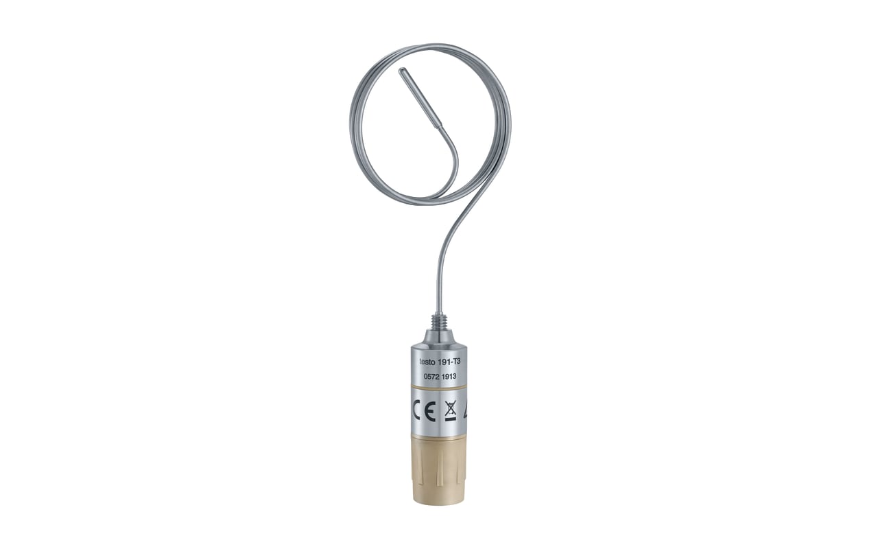 testo 191-T3 HACCP - 温度数据记录仪配备可弯曲柔性温度探头